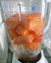 how to puree papaya